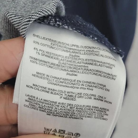 Brooks Brothers Fleece Denim Button-Front Dress Size 12 Kids 100% Cotton 20CT - Picture 5 of 7